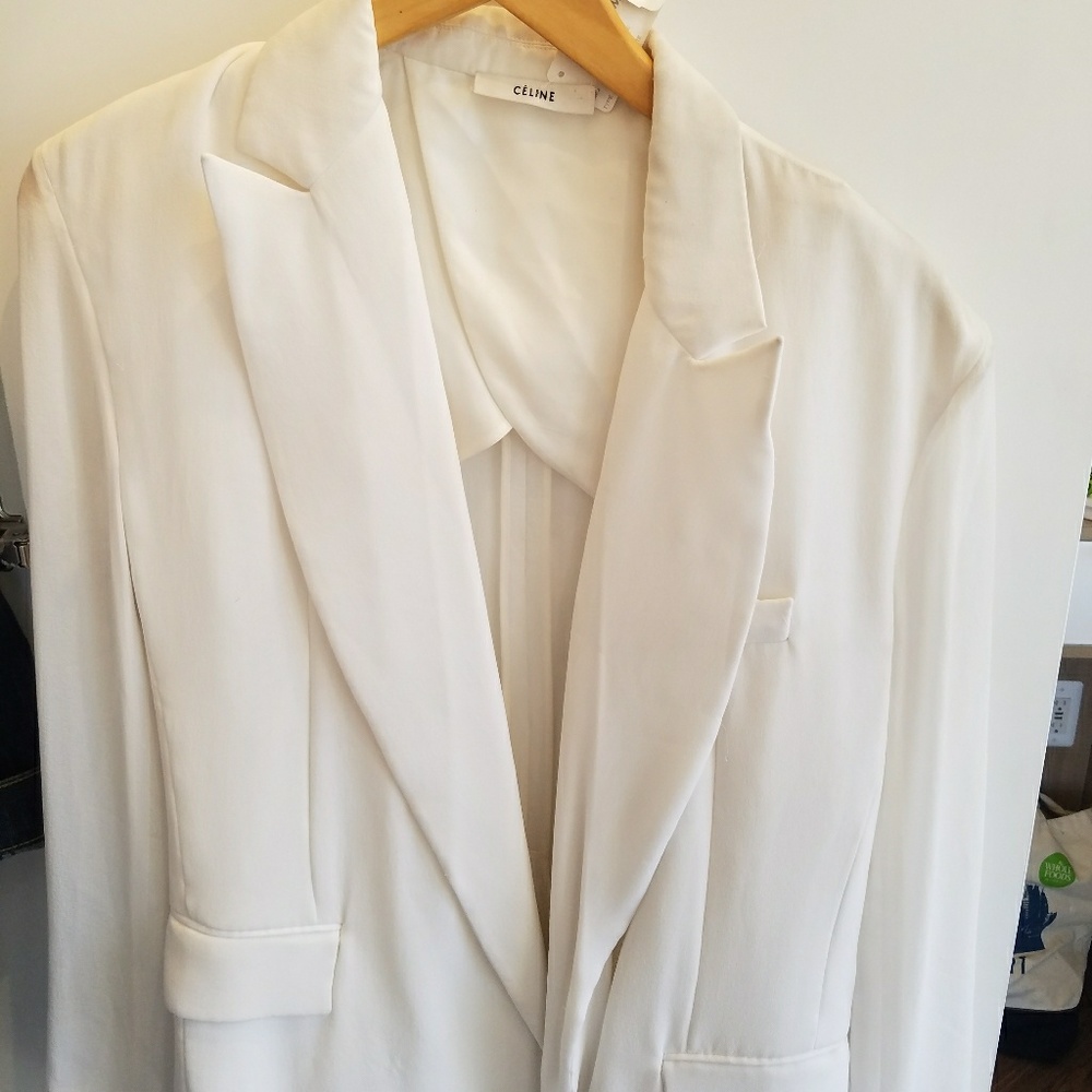 Celine blazer mesh sleeves